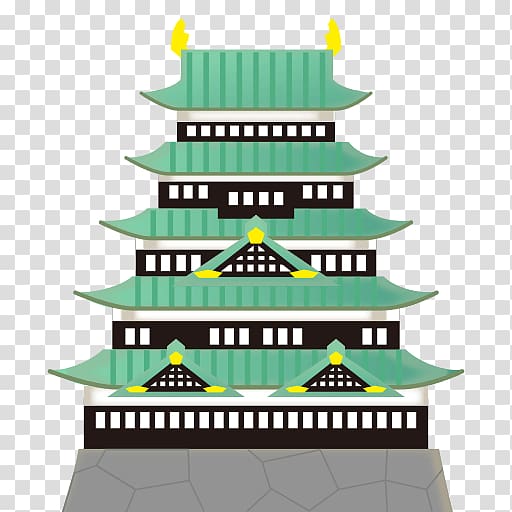 Temple Emoji Emoticon Japanese castle Text messaging, kaaba transparent background PNG clipart