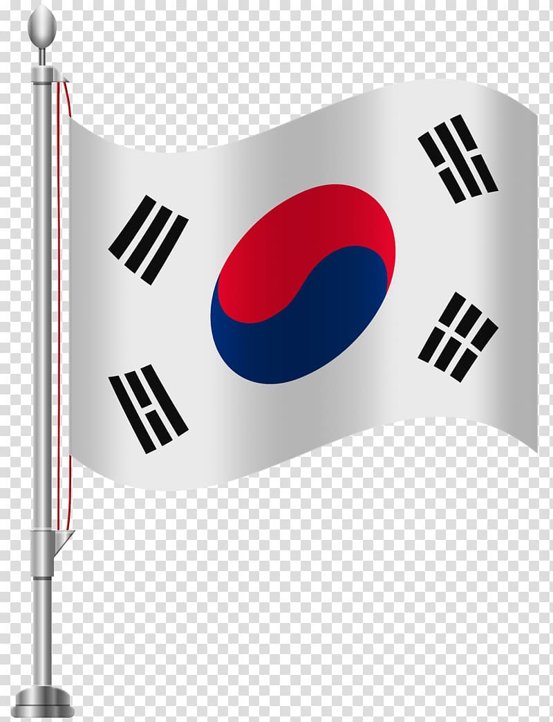 Cool South Korea flag emoji. Round South Korean flag emoticon