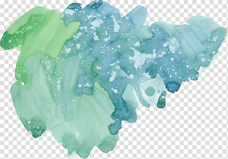 Watercolor painting Green Ink, painting transparent background PNG clipart