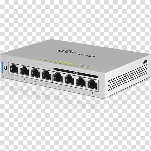 Power over Ethernet Network switch Ubiquiti Networks Ubiquiti UniFi Switch Gigabit Ethernet, Computer transparent background PNG clipart