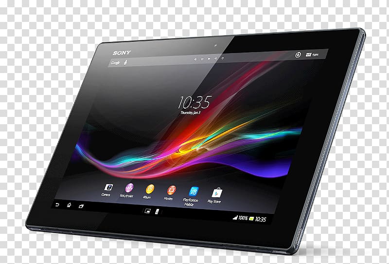 Sony Xperia Z2 tablet Sony Xperia Z4 Tablet Sony Xperia Tablet S Sony Xperia Tablet Z, Android Tablet transparent background PNG clipart