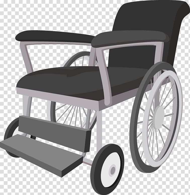 Wheelchair Cartoon Illustration, wheelchair transparent background PNG clipart