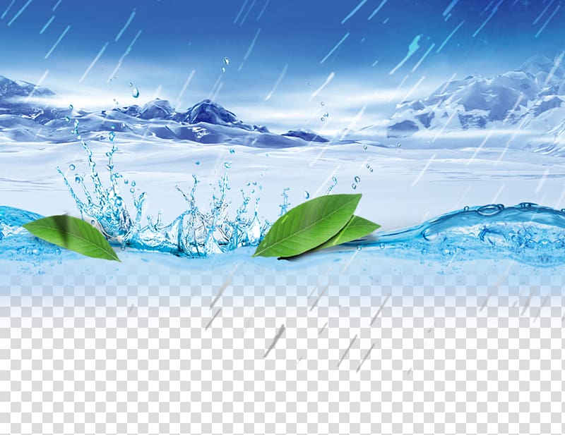 water dropping on top of leaves illustration, Snow Weather Winter Freezing rain Landscape, Freezing rain transparent background PNG clipart