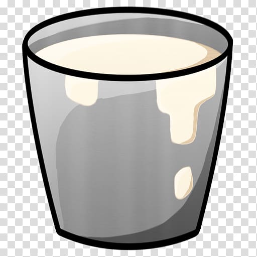gray and white cup , cup mug glass tableware, Bucket Milk transparent background PNG clipart
