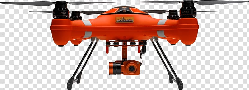 Unmanned aerial vehicle Fisherman Quadcopter Propulsion Waterproofing, drone shipper transparent background PNG clipart