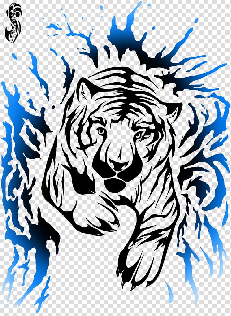 Tiger Line art Visual arts , wolfhound transparent background PNG clipart