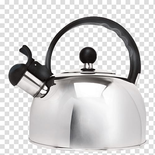 Whistling kettle Teapot Stainless steel, kettle transparent background PNG clipart