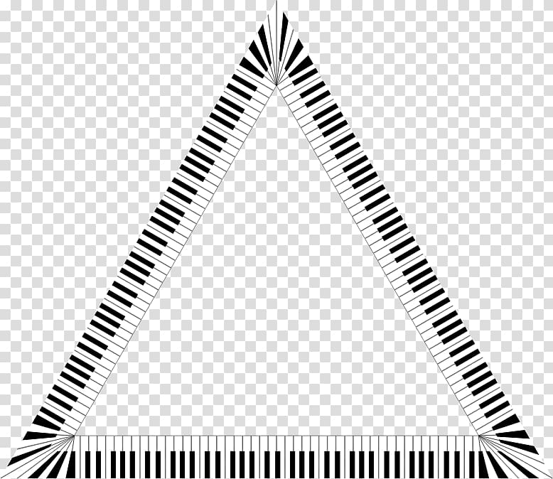 Triangle Musical note Piano Keyboard, musical transparent background PNG clipart