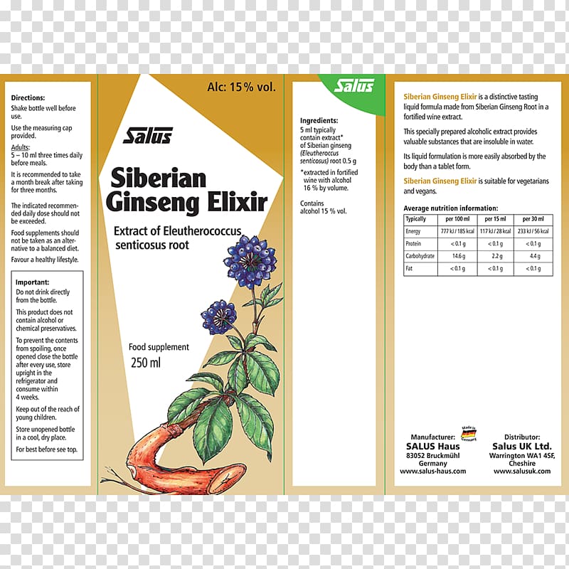 Asian Ginseng Siberian Ginseng Plant Milliliter, ginseng transparent background PNG clipart