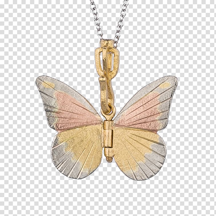 Locket Butterfly Jewellery Necklace Costume jewelry, butterfly transparent background PNG clipart