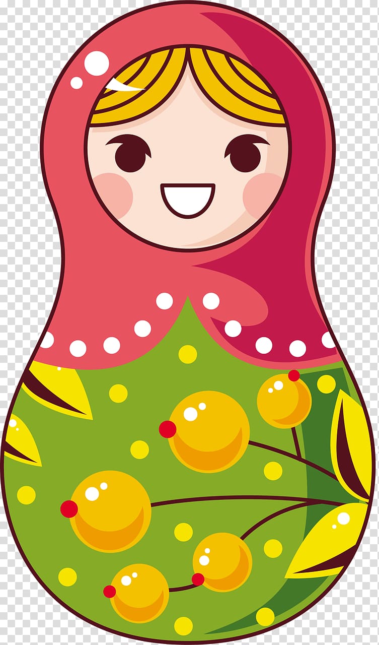 Matryoshka doll Roly-poly toy Souvenir, toy transparent background PNG clipart