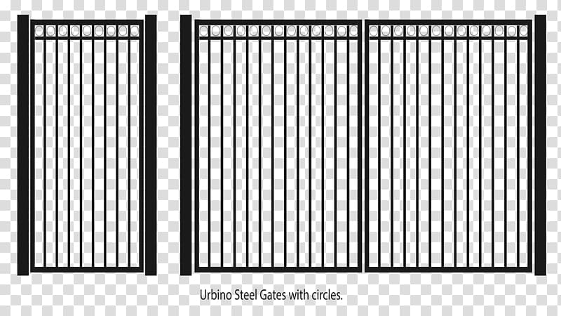 Fence Gate Steel Wrought iron, iron gate transparent background PNG clipart