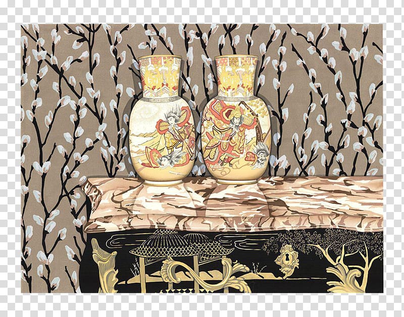 Still life Gordon P S 1968 New York Film Festival Screen printing The Gates, vase transparent background PNG clipart