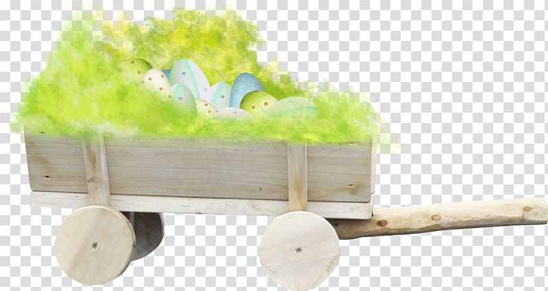 Easter Bunny Car , Eggs small wooden car transparent background PNG clipart