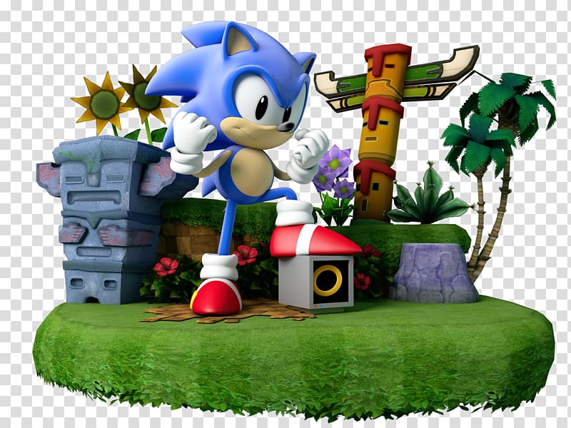 Sonic the Hedgehog 2 Sonic Dash Game Sonic 3D, GRASS HILLS transparent background PNG clipart
