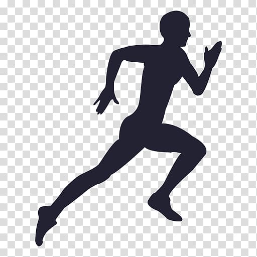 Hard Drives Running Sport , athlete silhouette transparent background PNG clipart