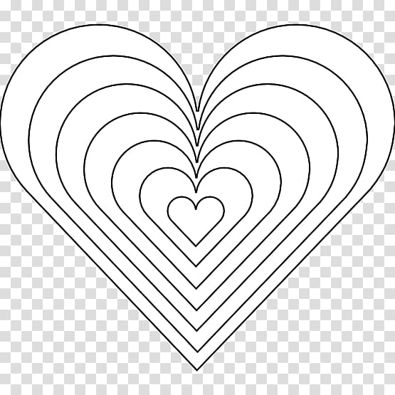 Heart Drawing Coloring book Ausmalbild Organ, black and white heart tattoo transparent background PNG clipart