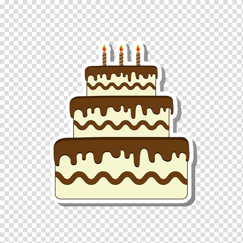 Birthday cake Chocolate cake Layer cake Fruitcake, Chocolate cake,Birthday Candles,Cartoon cake transparent background PNG clipart