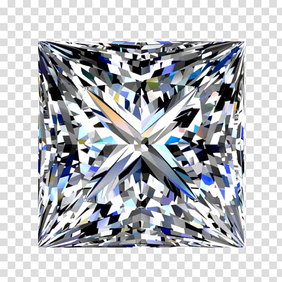 Diamond cut Jewellery Princess cut Square, drum-shaped rattle transparent background PNG clipart
