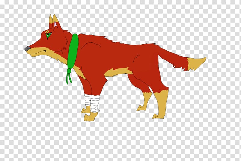 Canidae Dog Cartoon Character, red sausage in kind transparent background PNG clipart