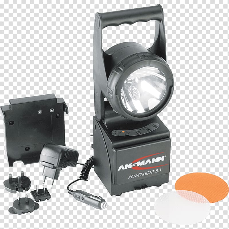 Flashlight Battery charger Light-emitting diode Ansmann ASN-15 HD+ Adapter/Cable, light transparent background PNG clipart