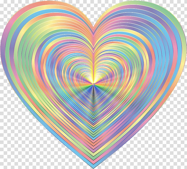 Heart Psychedelia Psychedelic art, heart transparent background PNG clipart