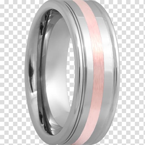 Wedding ring Tungsten carbide Gold Inlay, tungsten transparent background PNG clipart