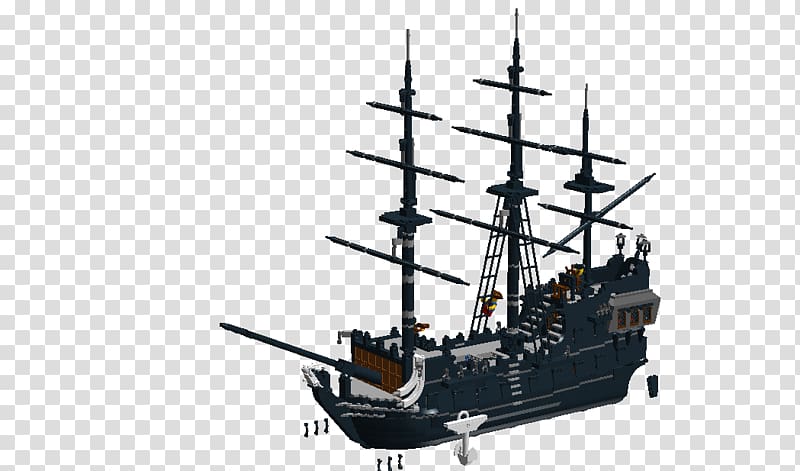 Brigantine Galleon Ship of the line Caravel, black pearl ship transparent background PNG clipart