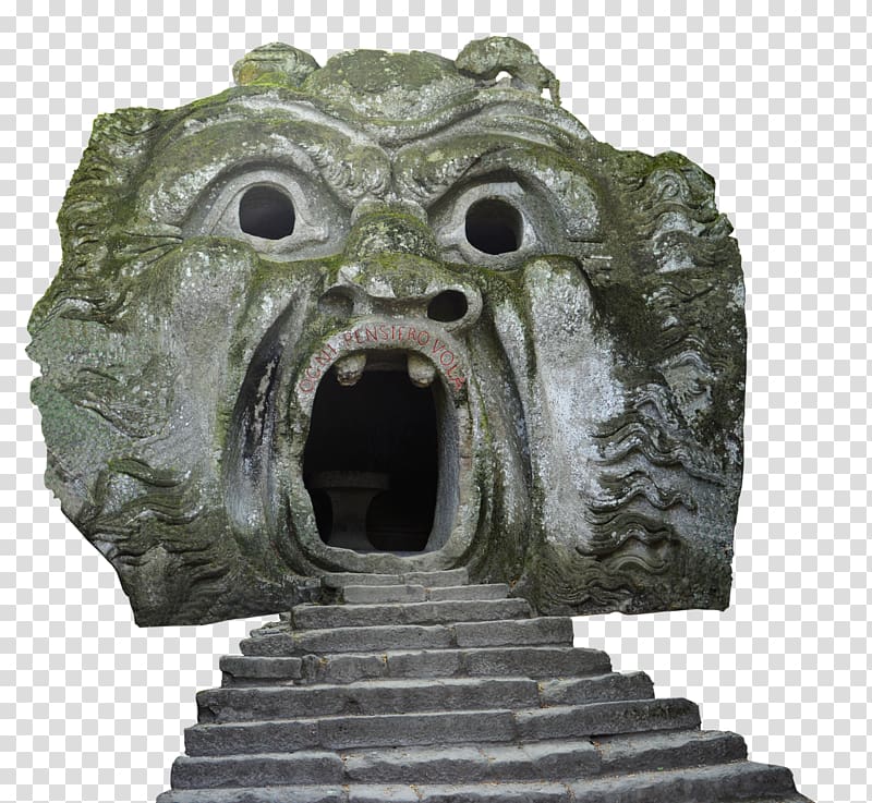 Gardens of Bomarzo Park Sculpture Statue, temple transparent background PNG clipart