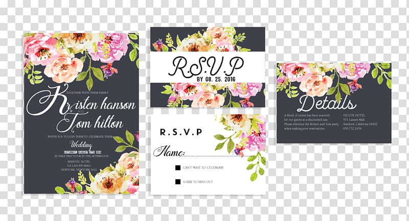 Floral design Wedding invitation Bride, wedding transparent background PNG clipart