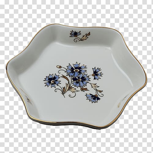 Zsolnay Porcelain Blue and white pottery Ceramic glaze Chinese ceramics, Plate transparent background PNG clipart