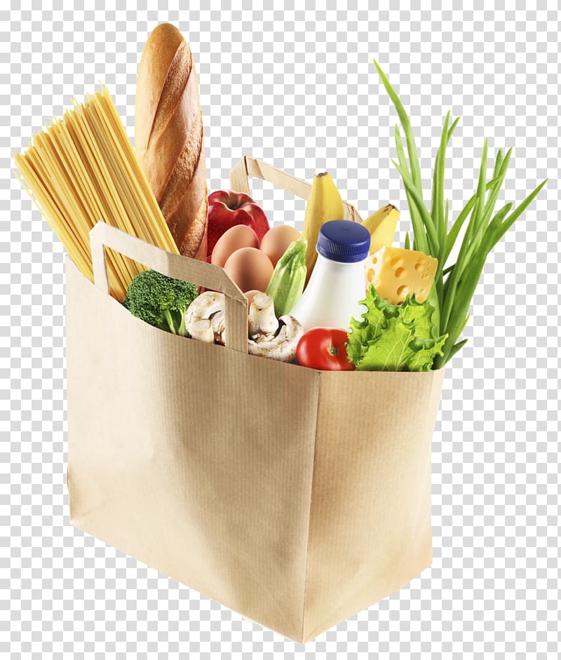 Organic food Paper bag Vegetarian cuisine, food processing transparent background PNG clipart