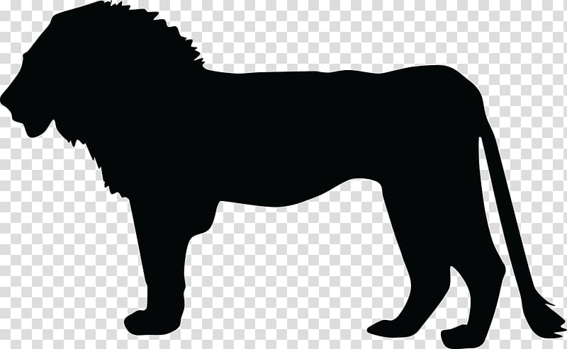 Lion Silhouette , lion transparent background PNG clipart