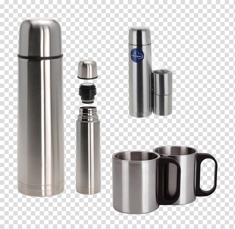 Thermoses Stainless steel Plastic Mug, vacuum-flask transparent background PNG clipart