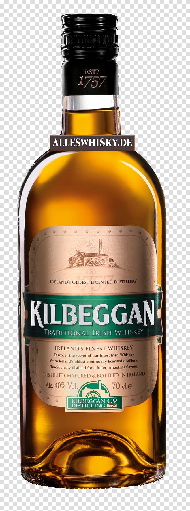 Kilbeggan Distillery Irish whiskey Blended whiskey Single malt whisky, others transparent background PNG clipart
