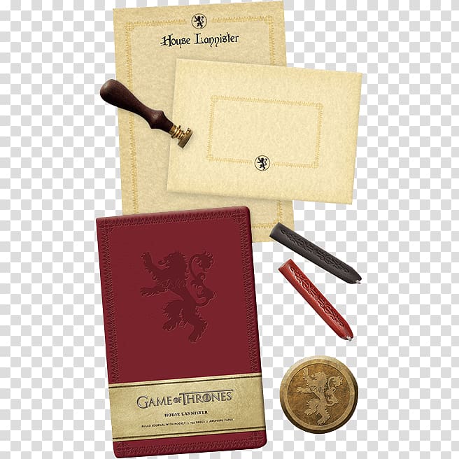 Paper Game of Thrones: House Lannister Deluxe Stationery Set Jaime Lannister Tywin Lannister, stationery set transparent background PNG clipart