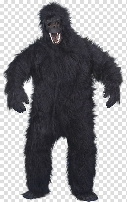 Gorilla suit Costume party Mask, gorilla transparent background PNG clipart