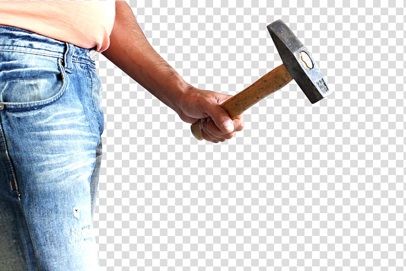 REGINE SABE dating service, Man holding a hammer transparent background PNG clipart