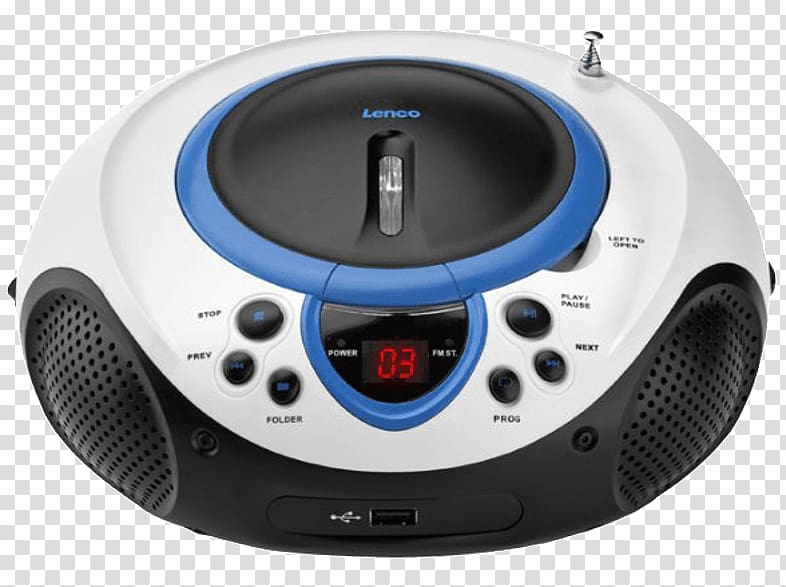 CD player Lenco SCD-38 USB Compact disc Radio MP3 player, radio transparent background PNG clipart