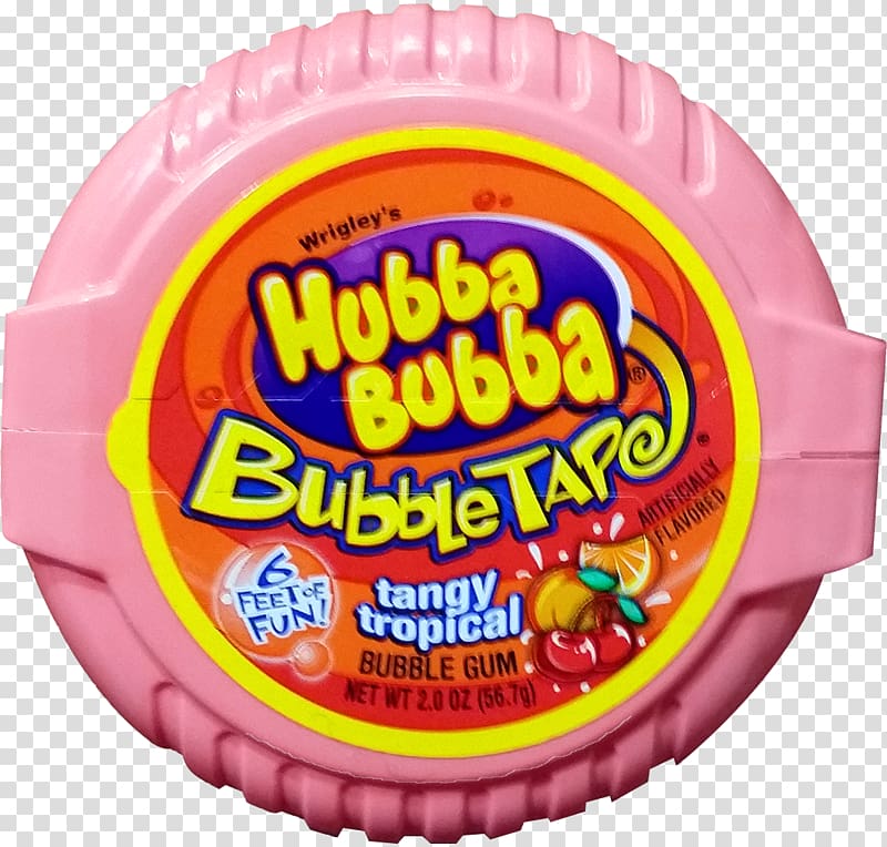 Chewing gum Hubba Bubba Bubble Tape Bubble gum Wrigley Company, chewing gum transparent background PNG clipart