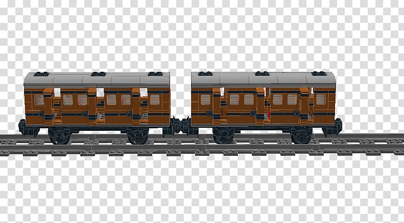 Passenger car Lego Trains Goods wagon Rail transport, Popeye the Sailor transparent background PNG clipart