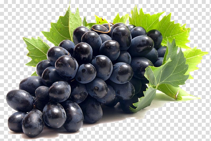 black grapes, Common Grape Vine , Grape transparent background PNG clipart