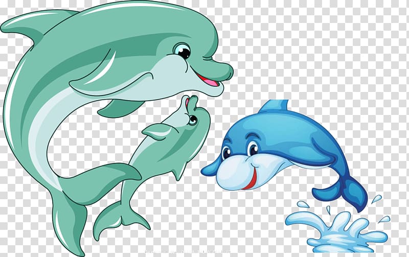Dolphin Cartoon , Cute dolphin transparent background PNG clipart
