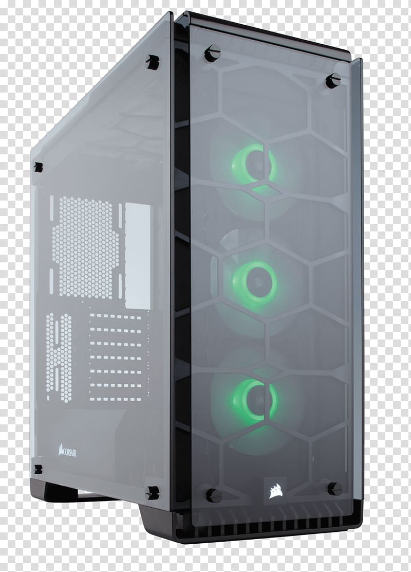 Computer Cases & Housings microATX RGB color model Corsair Components, Crystal Led Display transparent background PNG clipart
