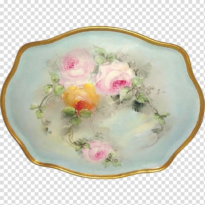 Tableware Platter Ceramic Plate Porcelain, retro hand painted transparent background PNG clipart