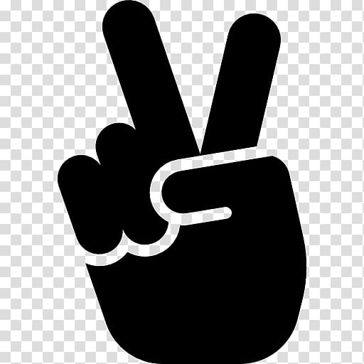V sign Peace symbols Drawing , victory transparent background PNG clipart