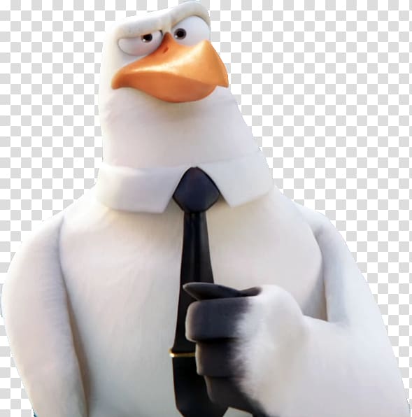 Bird Storks movie Villain, stork transparent background PNG clipart