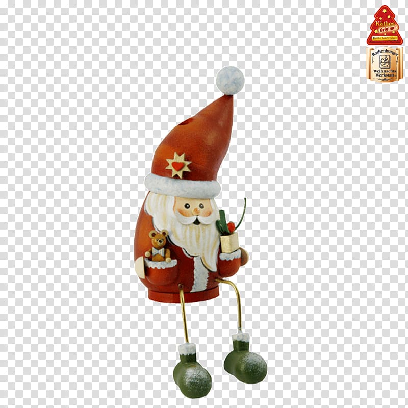 Santa Claus Christmas ornament Figurine, Handpainted Santa Claus transparent background PNG clipart