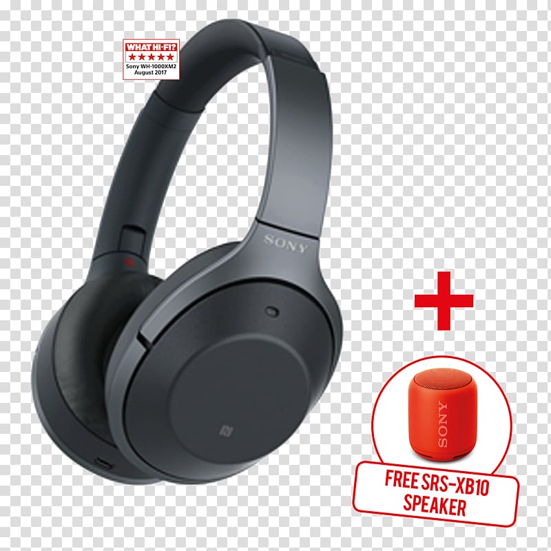 Noise-cancelling headphones Active noise control Wireless Sony 1000XM2, headphones transparent background PNG clipart
