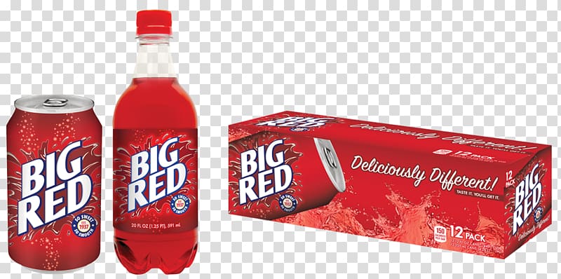 Fizzy Drinks Big Red Soda 12 Pack Big Red Soda, 12 pack, 12 fl oz cans, big red transparent background PNG clipart